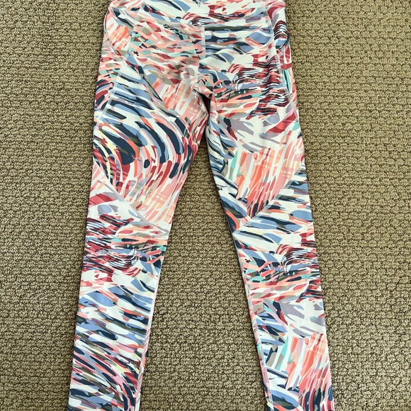 High-Waisted PowerSoft 7/8 Leggings for Girls Pastel Print Size Large 10-12 - Picture 11 of 11